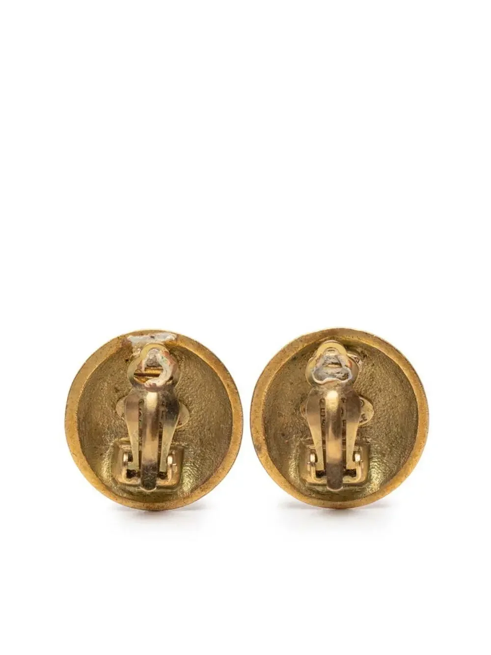 Chanel Cc Logo Clip-On Earrings Metal #246976C58B